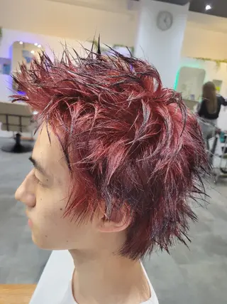 メンズ カラー 大前 真のヘアスタイル