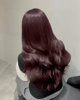 ロング シオン/艶髪カラー/ 韓国ヘアのヘアスタイル