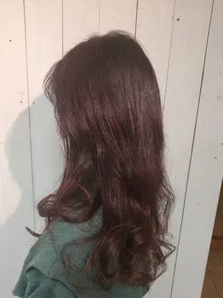 ロング カラー 田中 牧子のヘアスタイル