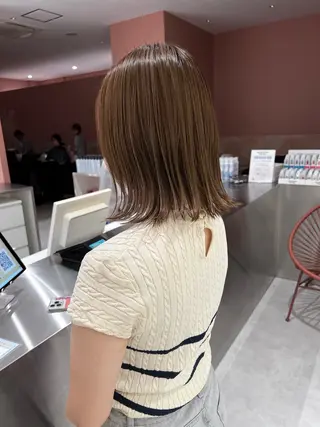 ミディアム カラー 韓国ヘア🇰🇷/ レイヤーカット✂︎のヘアスタイル