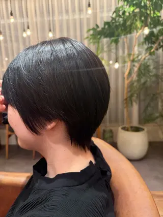 ショート 韓国風/レイヤー/ 透明感カラー/みなみのヘアスタイル