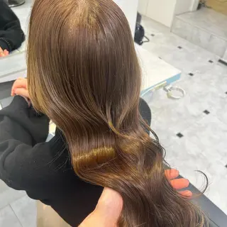 セミロング 髪質改善/ハイトーン /新宿/Takutoのヘアスタイル