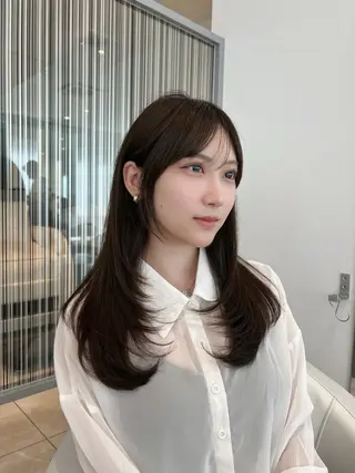 セミロング ✨上品可愛い 垢抜けカラー/後藤✨のヘアスタイル