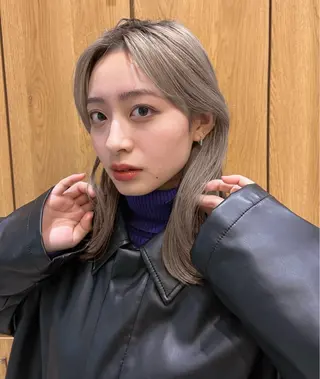 セミロング カラー 透明感/ベージュ /kazui🐈のヘアスタイル