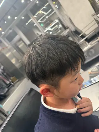 メンズ キッズ ならざきつぐみ /天王寺/ハイトーンのヘアスタイル