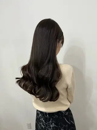 ロング 川元 春奈のヘアスタイル