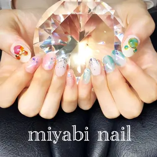 ネイル miyabi nail 桂川駅近くのネイルデザイン