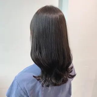 ロング カラー 韓国レイヤー🕊️ 柔らかベージュ🧸のヘアスタイル