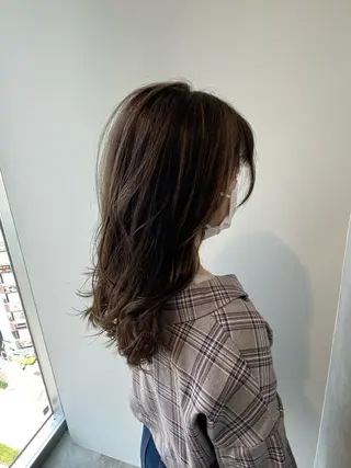 ロング カラー ヘアアレンジ 【艶髪×韓国風】 毛流れ職人 RYOのヘアスタイル