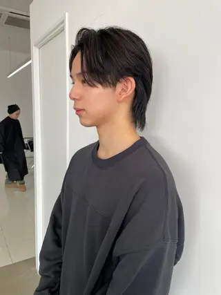 ミディアム メンズ YU KIのヘアスタイル