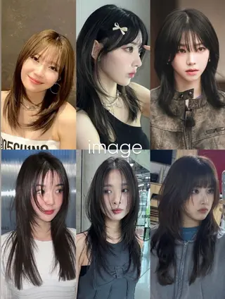 ロング 太田代 桃のヘアスタイル