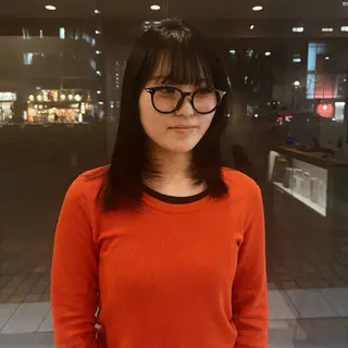 ミディアム 【benji】 rena satouのヘアスタイル