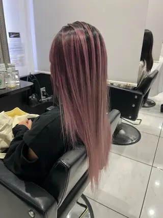 ロング カラー YUDU🍊 germe/ジェルムのヘアスタイル