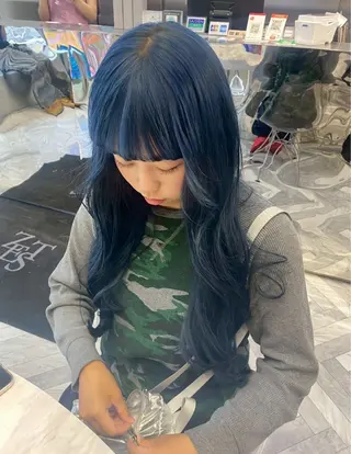 ロング カラー 酸性ストレート /ハイトーン/つばさのヘアスタイル