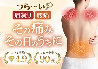 肩こり・腰痛改善専門 1万人以上施術の碧人のエステ・リラクイメージ