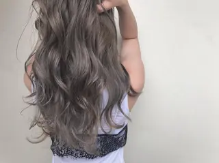 ロング カラー ハイライト、レイヤー カット/西梅田/中西のヘアスタイル