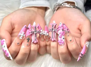 ロング kurumi nailのネイルデザイン
