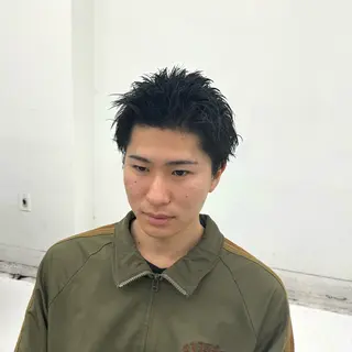 ショート メンズ 柏メンズカットパーマ NO.1タイチのヘアスタイル