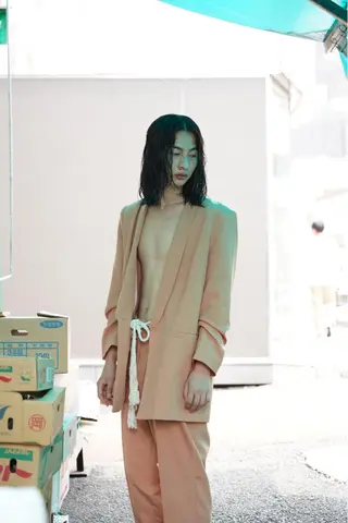 ショート カラー ウルフレイヤー エクステ/kokiのヘアスタイル