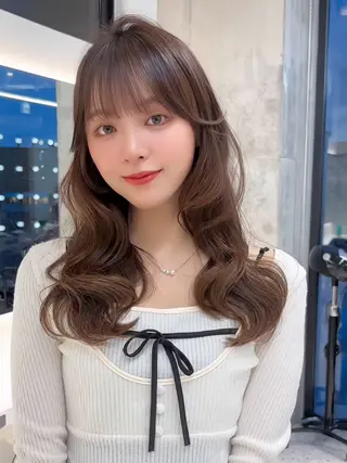 ミディアム カラー 【美髪矯正】 吉村　清志のヘアスタイル