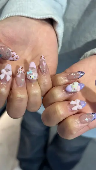 ネイル 🎀韓国レイヤー特化 🎀ベージュ/ミクのヘアスタイル