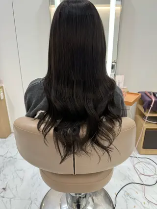 セミロング 濱川響太レディース カットモデルのヘアスタイル