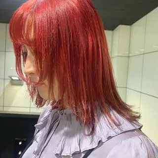 セミロング カラー 韓国ヘア🦋 MIYUのヘアスタイル