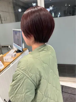 ショート 山崎結菜 🫧透明感カラーのヘアスタイル