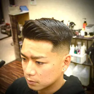 ショート メンズ 高野浩平/フェード ツイストスパイラルのヘアスタイル