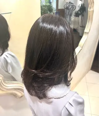 セミロング 縮毛矯正／ストレート /yuyaのヘアスタイル