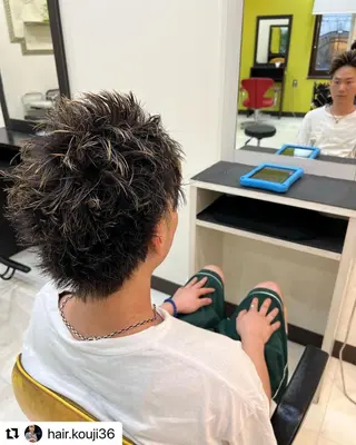 ミディアム カラー メンズ 🩷Eny terrace🩷のヘアスタイル