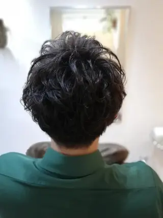 ショート メンズ パーマ 北林 弘展のヘアスタイル