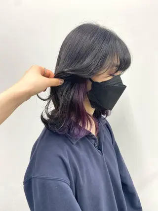 ミディアム 韓国レイヤー/ヘア カラー🎀ayamiのヘアスタイル