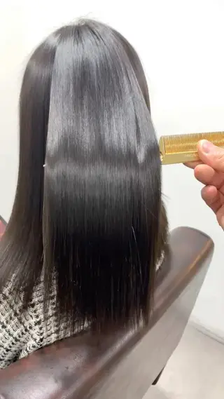 セミロング パーマ 中本 達也のヘアスタイル