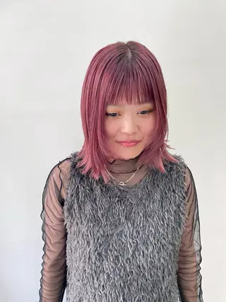 ミディアム カラー パーマ ヘアアレンジ メンズ tatsumi/ボブ ウルフ/レイヤーのヘアスタイル