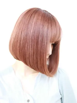 ショート カラー パーマ 髪質改善専門店 エイジングケアのヘアスタイル