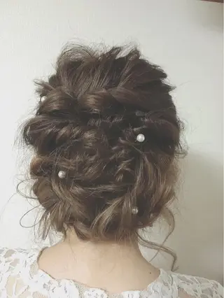 セミロング ヘアアレンジ RUMéL 🌙YUIのマツエク・マツパデザイン