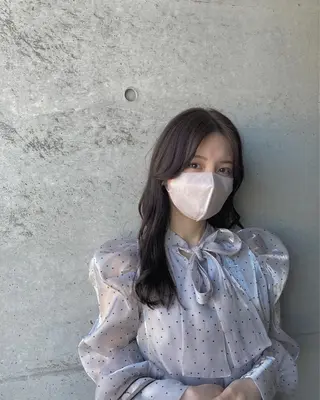 ロング カラー は まべのヘアスタイル