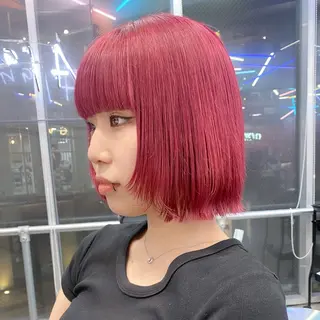 ショート カラー ヘアアレンジ 💗💗韓国レイヤー yu-ki💗💗のヘアスタイル