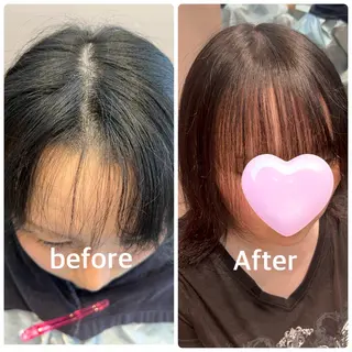 セミロング パーマ カコ/レイヤーカット ヘアアレンジのヘアスタイル