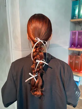 ヘアアレンジ charm《銀座》 ヘアセット/縮毛矯正のヘアスタイル