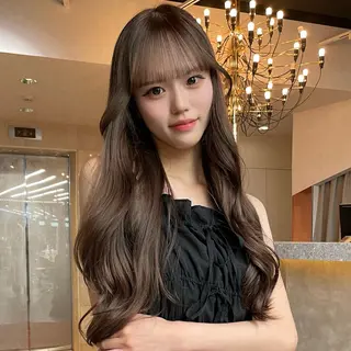 ロング カラー 透明感/ベージュ/ 艶髪/ボブ🫧門脇由のヘアスタイル