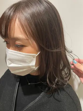ミディアム yunica所属・yunica manaeのヘアスタイル