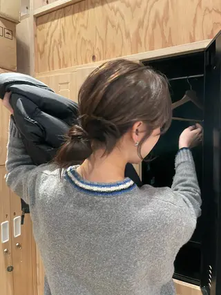 セミロング 似合わせ/ベージュ /レイヤー/りほ🤍のヘアスタイル