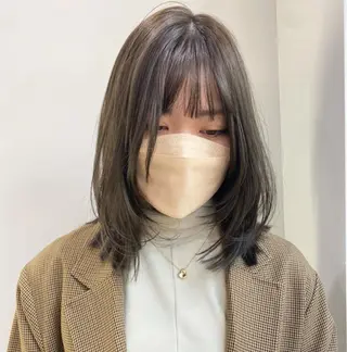 ミディアム ୨୧柔らかいカラー nozomi ୨୧のヘアスタイル