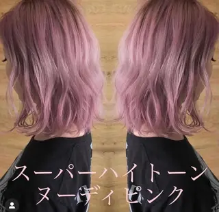 ミディアム カラー テトネ タカシのヘアスタイル