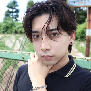 ミディアム パーマ メンズ メンズパーマ/ メッシュ😎タクミのヘアスタイル