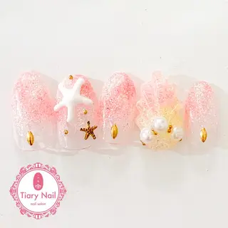 ネイル 💗🪽Tiary Nail🪽💗のネイルデザイン