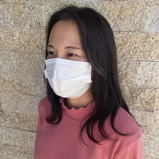 ミディアム カラー recipe 黒木 彩那のヘアスタイル