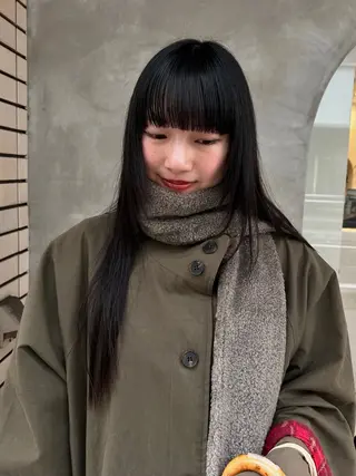 ロング デザインカット/ パーマ/nanaのヘアスタイル